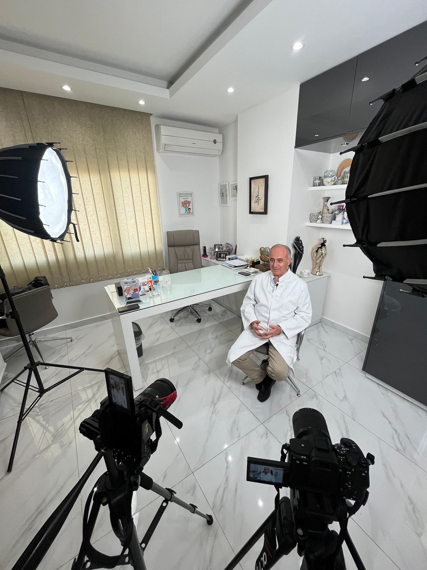 On-set  setup