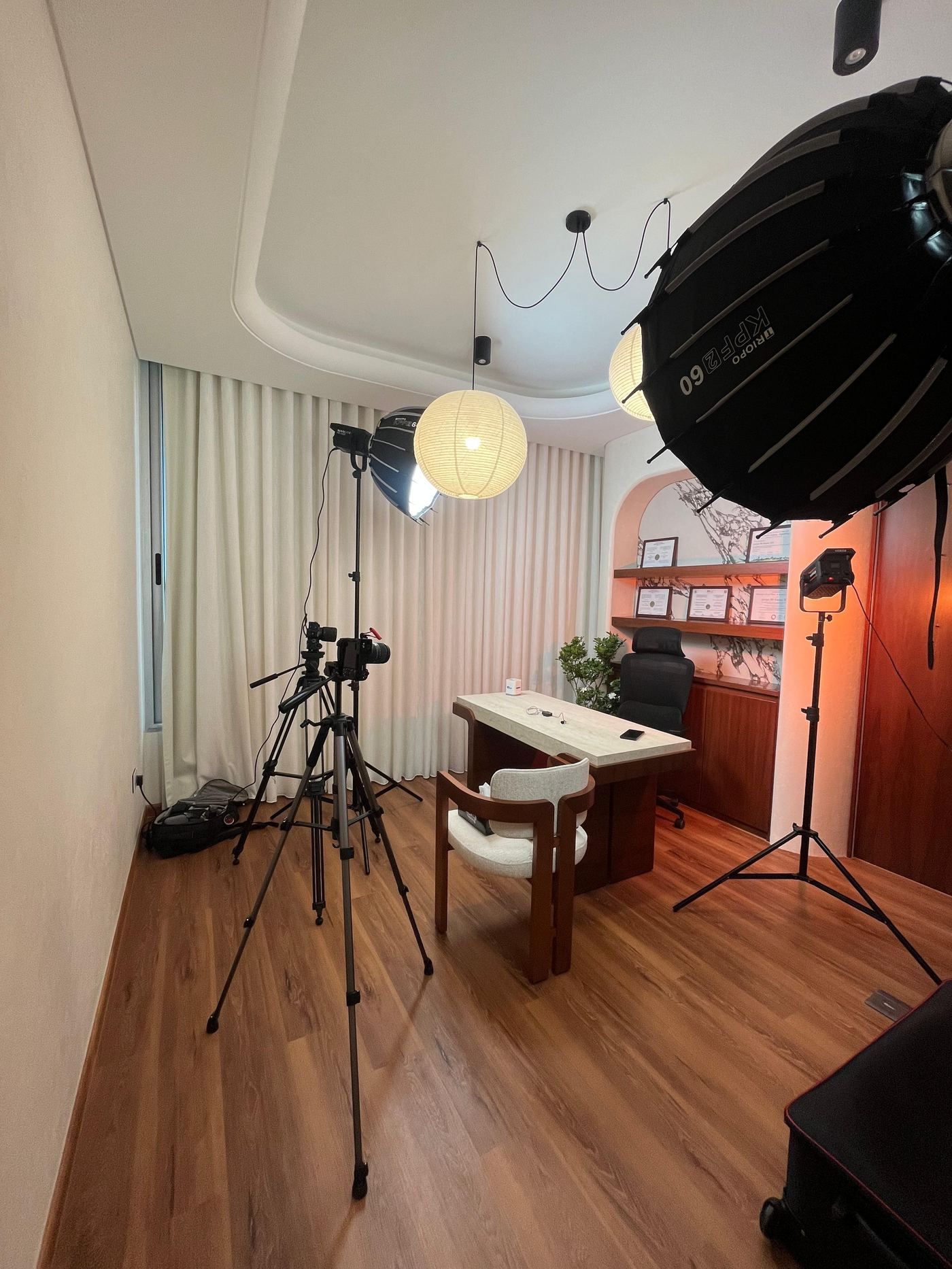 On-location office shoot